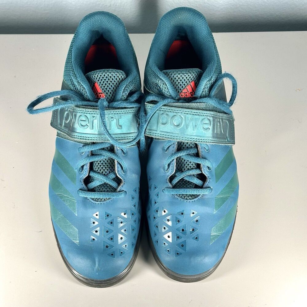 Adidas Powerlift 3.1 Shoes Mens Size 10.5 Blue Red Weightlifting Gym BA8014 - Picture 3 of 13